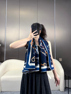 New Luxury Double-Sided Cashmere & Silk Square Scarf — 135 × 135 cm