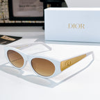 Sleek Sculptural Square Sunglasses — Black & Gold Accent