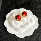 Vintage-Inspired Double-C Stud Earrings — Elegant & Refined