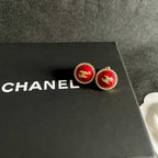 Vintage-Inspired Double-C Stud Earrings — Elegant & Refined