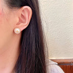 Vintage-Inspired Double-C Stud Earrings — Elegant & Refined