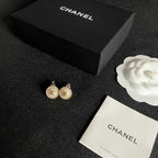 Vintage-Inspired Double-C Stud Earrings — Elegant & Refined