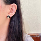 Vintage-Inspired Double-C Stud Earrings — Elegant & Refined