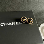Vintage-Inspired Double-C Stud Earrings — Elegant & Refined