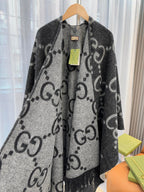 Oversized Double-Sided Cashmere Cape Blanket | Premium Atelier Edition