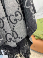 Oversized Double-Sided Cashmere Cape Blanket | Premium Atelier Edition