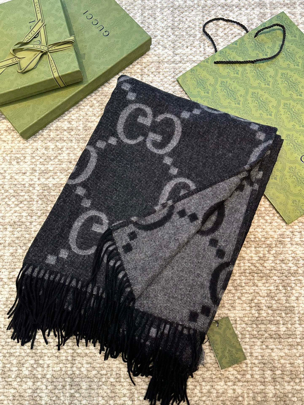 Oversized Double-Sided Cashmere Cape Blanket | Premium Atelier Edition