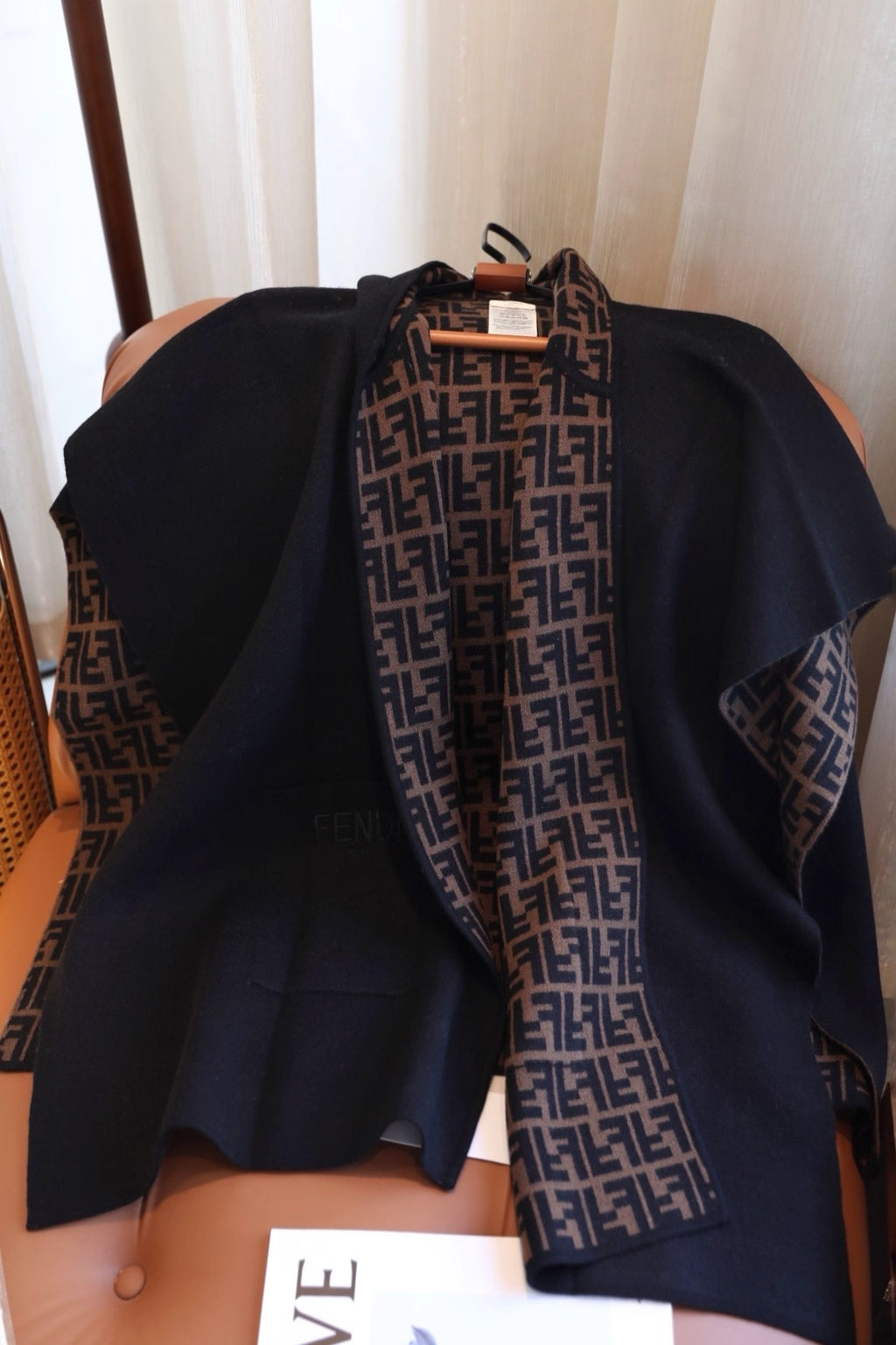 Double-Sided Wool–Cashmere Blend Knit Cape Coat | Soft · Warm · Elevated