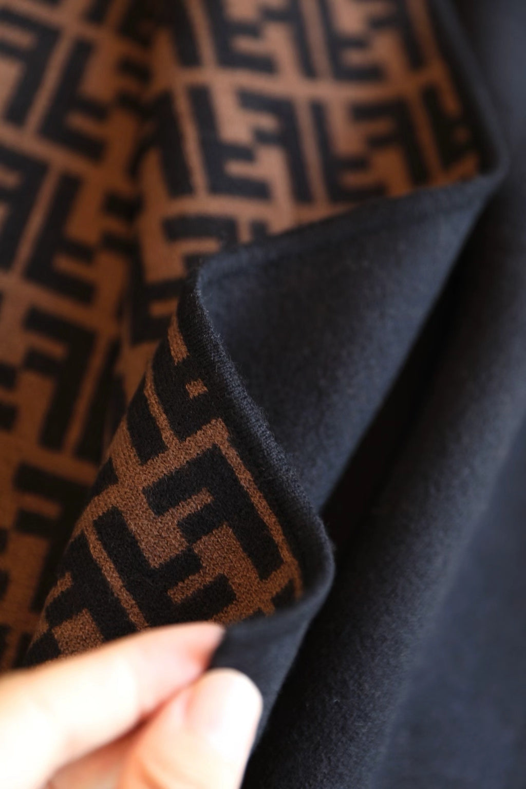 Double-Sided Wool–Cashmere Blend Knit Cape Coat | Soft · Warm · Elevated