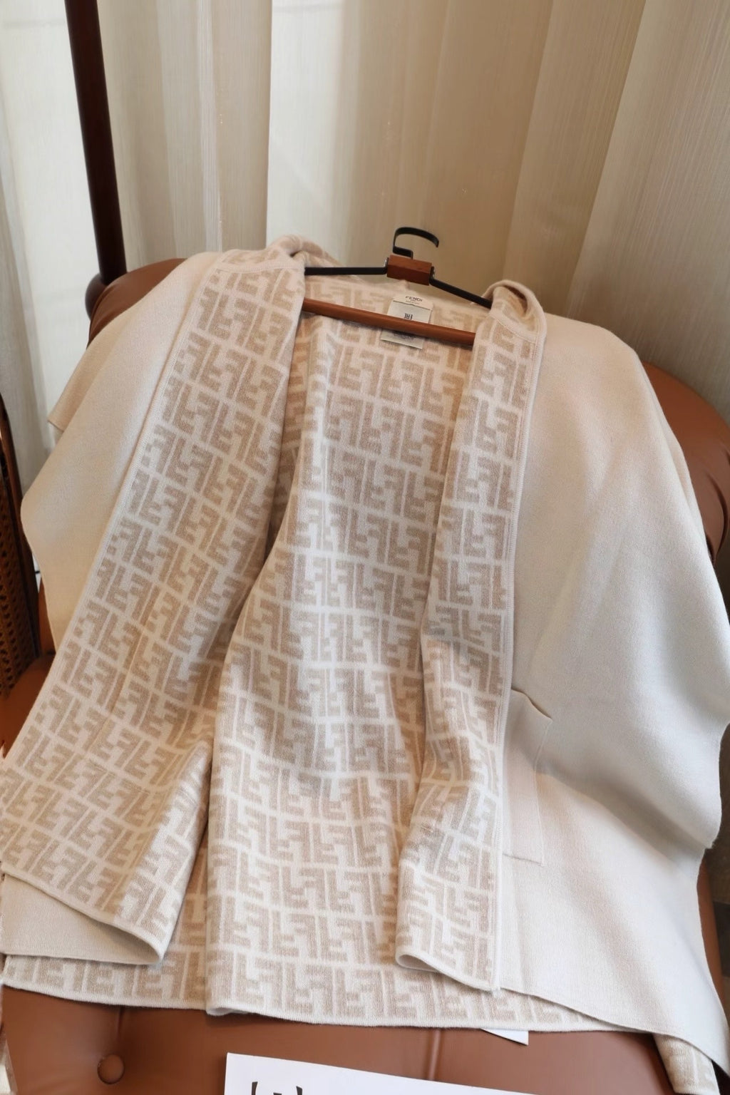 Double-Sided Wool–Cashmere Blend Knit Cape Coat | Soft · Warm · Elevated