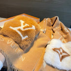 Luxury Cashmere Scarf with Pocket &amp; Decorative Details — 190 × 46 cm