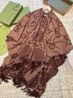 Oversized Double-Sided Cashmere Cape Blanket | Premium Atelier Edition