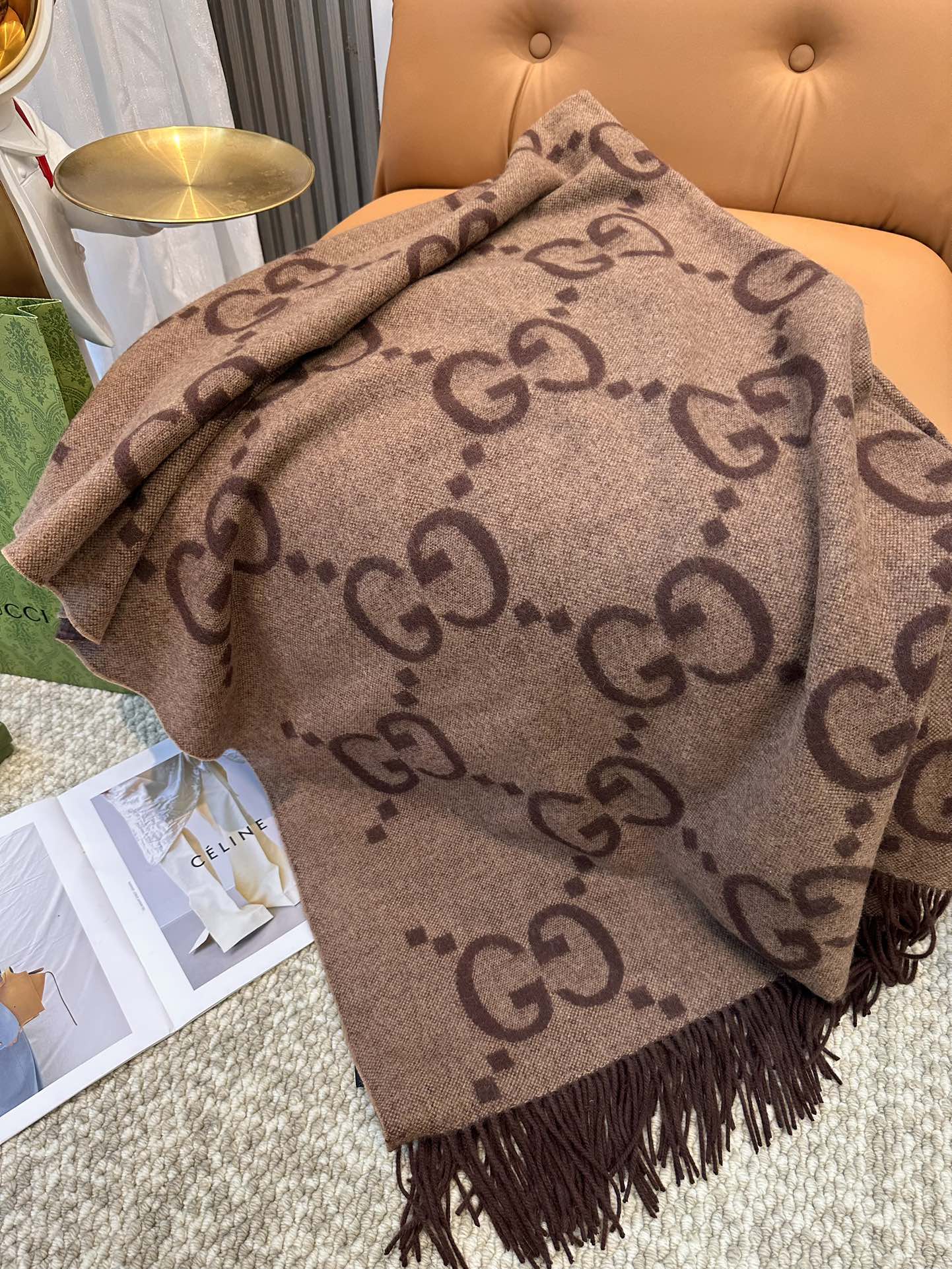 Oversized Double-Sided Cashmere Cape Blanket | Premium Atelier Edition