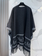 Premium Wool Cape Wrap — 100% Soft Lambswool | 130 × 160 cm