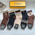 Premium Cotton Mid-Calf Socks – Pack of 5 Pairs | Special Packaging