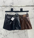 Asymmetrical Pleated A-Line Mini Skirt