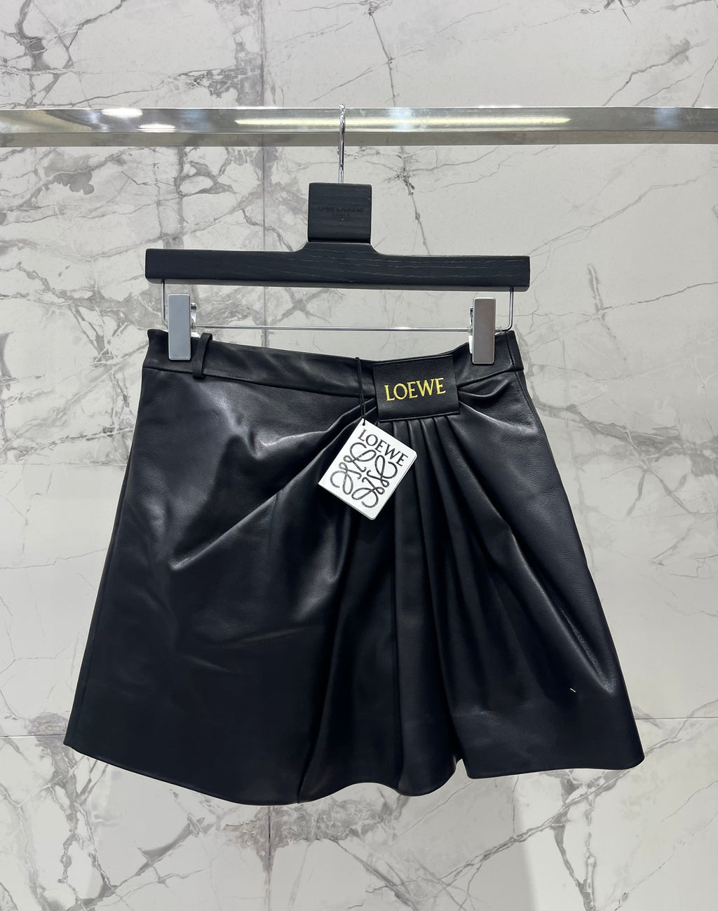 Asymmetrical Pleated A-Line Mini Skirt