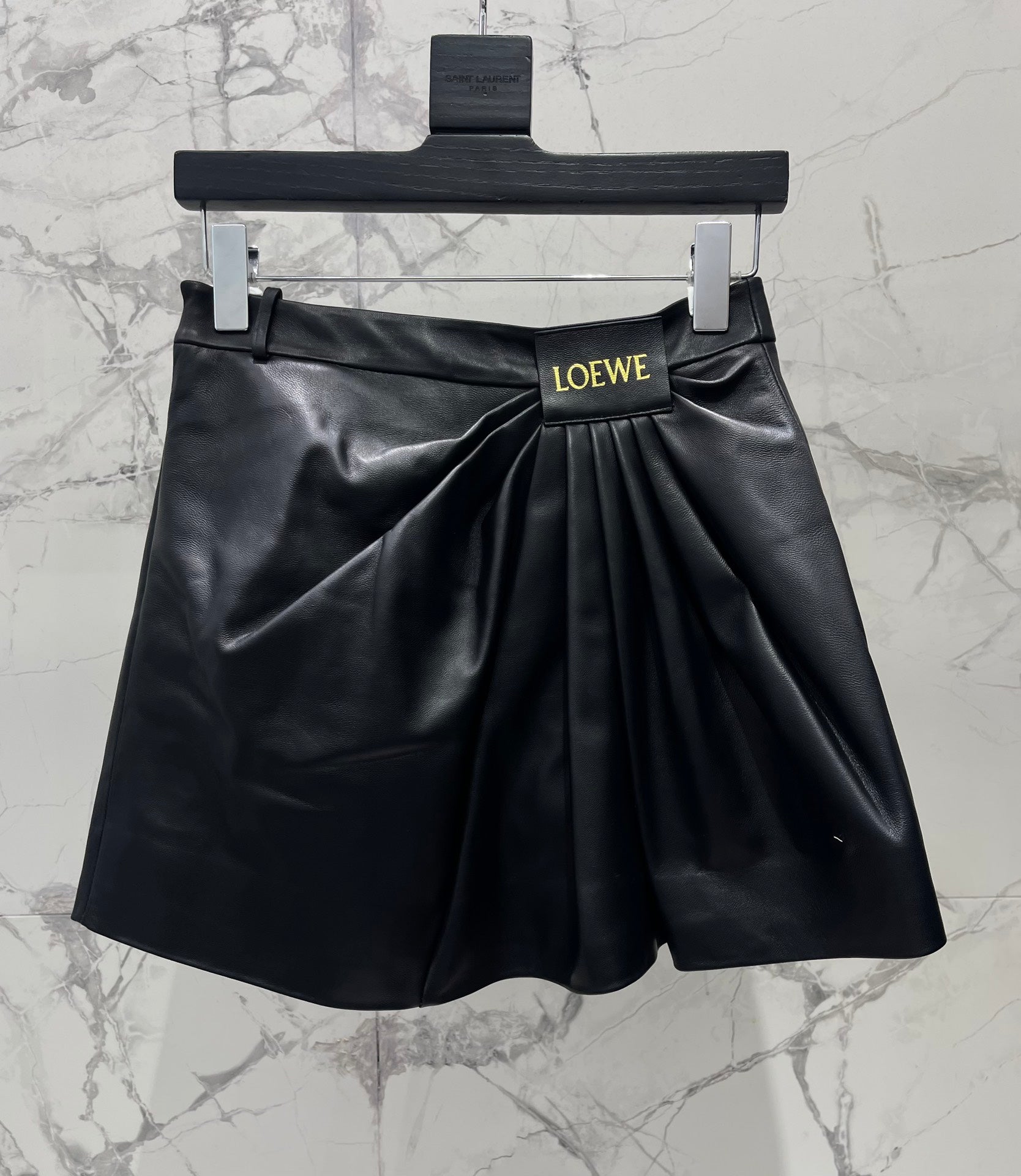 Asymmetrical Pleated A-Line Mini Skirt