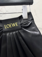 Asymmetrical Pleated A-Line Mini Skirt