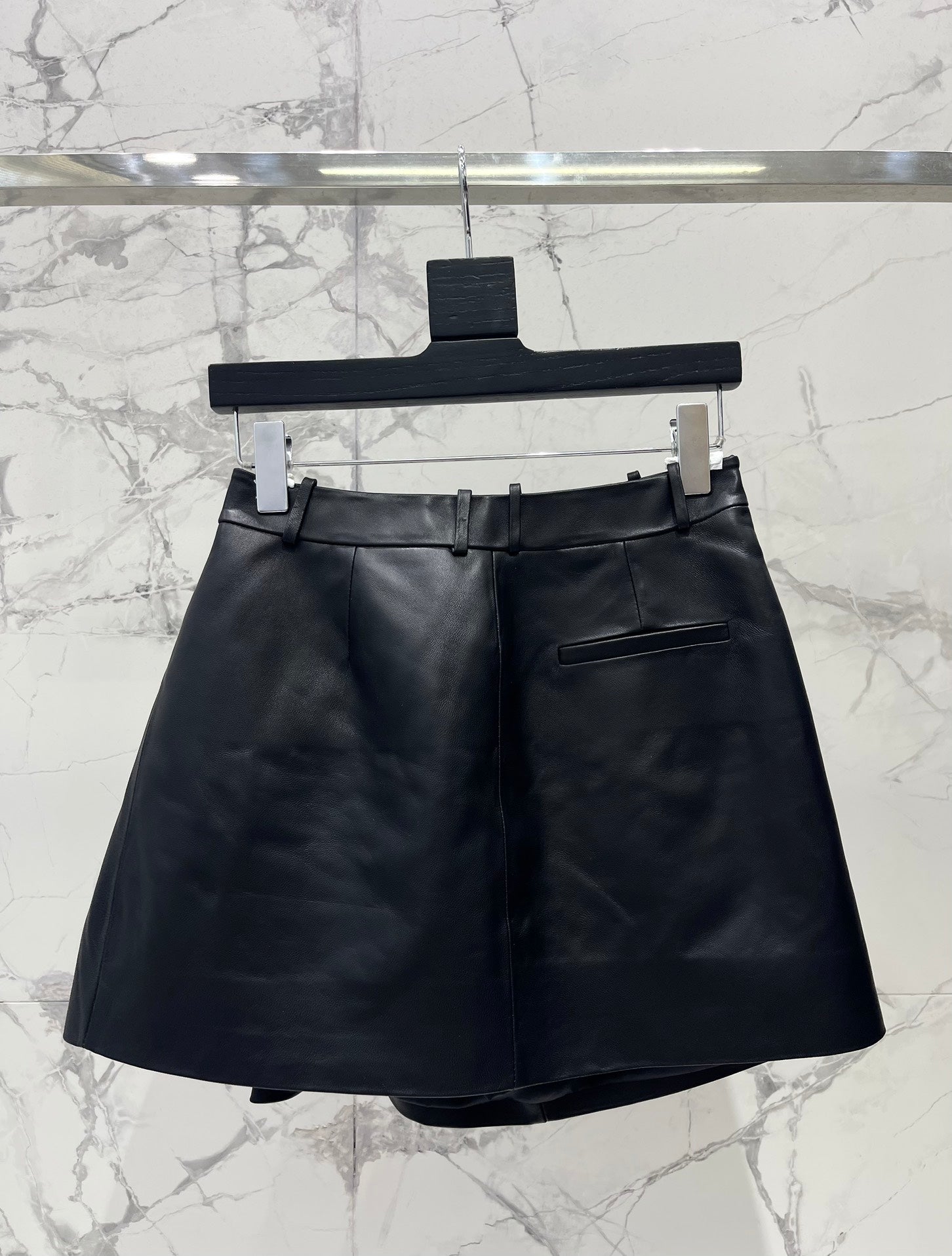 Asymmetrical Pleated A-Line Mini Skirt