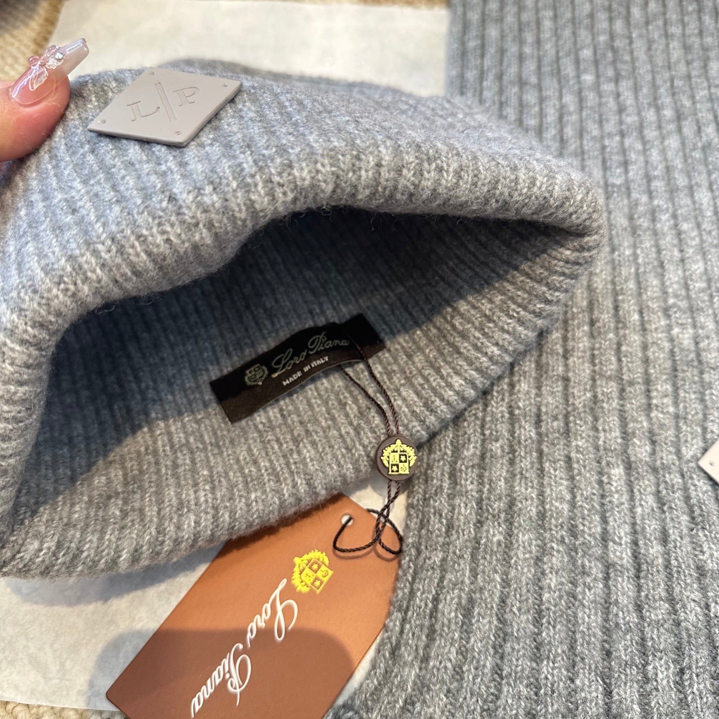 3-Piece Winter Knit Beanie Set — Wool Blend, Fold-Over Design