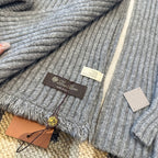 3-Piece Winter Knit Beanie Set — Wool Blend, Fold-Over Design