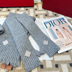 3-Piece Winter Knit Beanie Set — Wool Blend, Fold-Over Design