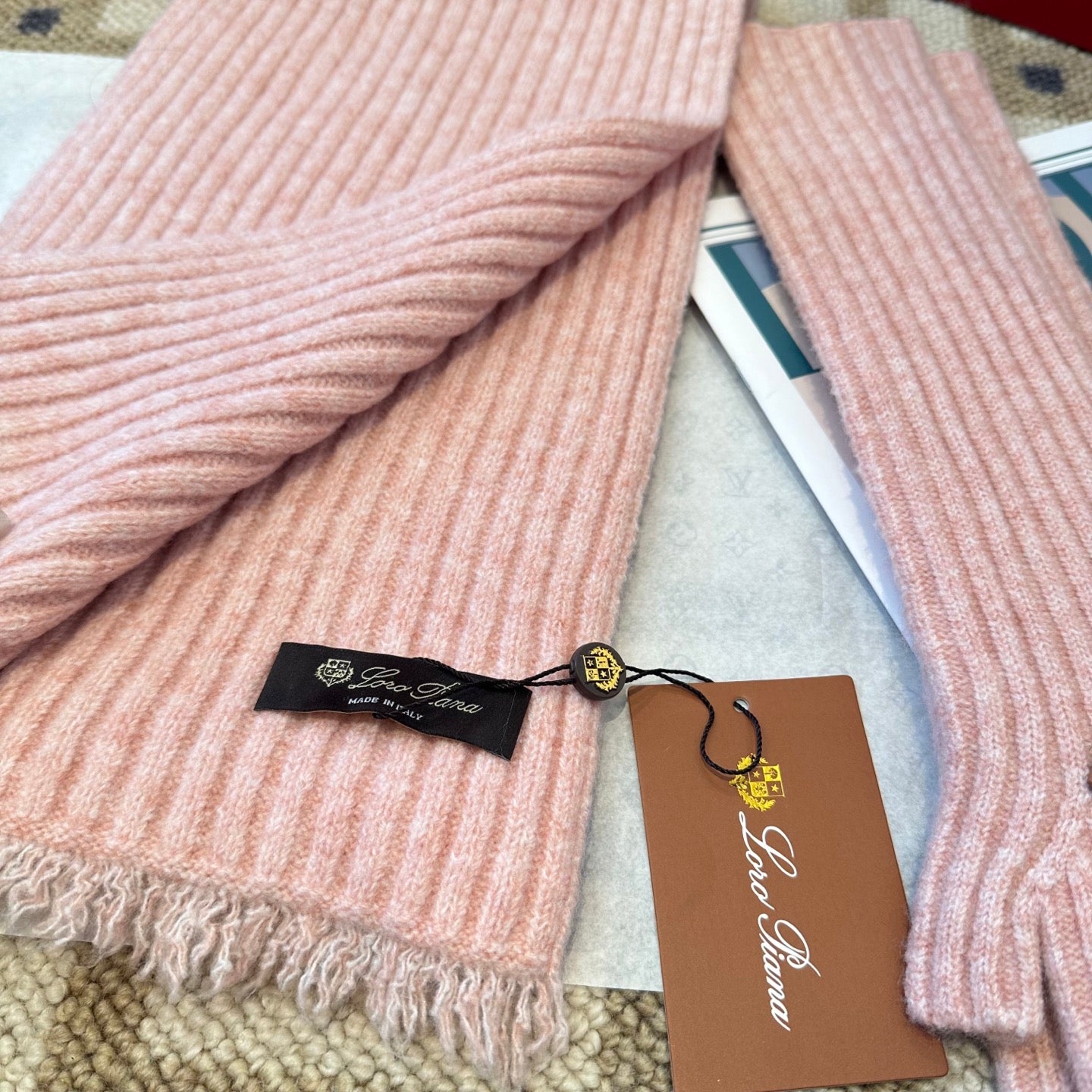 3-Piece Winter Knit Beanie Set — Wool Blend, Fold-Over Design