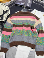Multicolor Stripe Knit Sweater