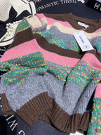 Multicolor Stripe Knit Sweater