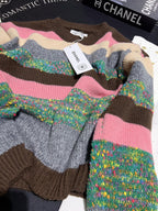 Multicolor Stripe Knit Sweater
