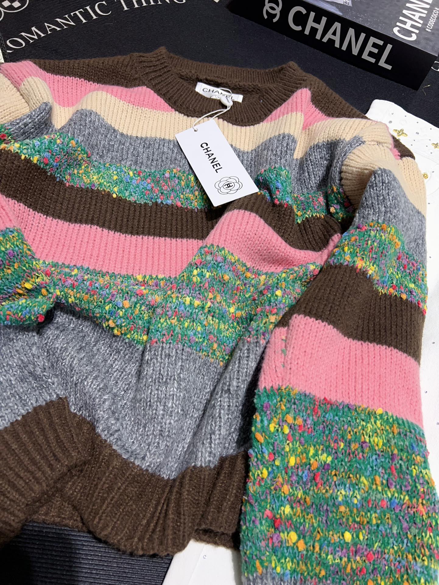 Multicolor Stripe Knit Sweater