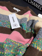 Multicolor Stripe Knit Sweater