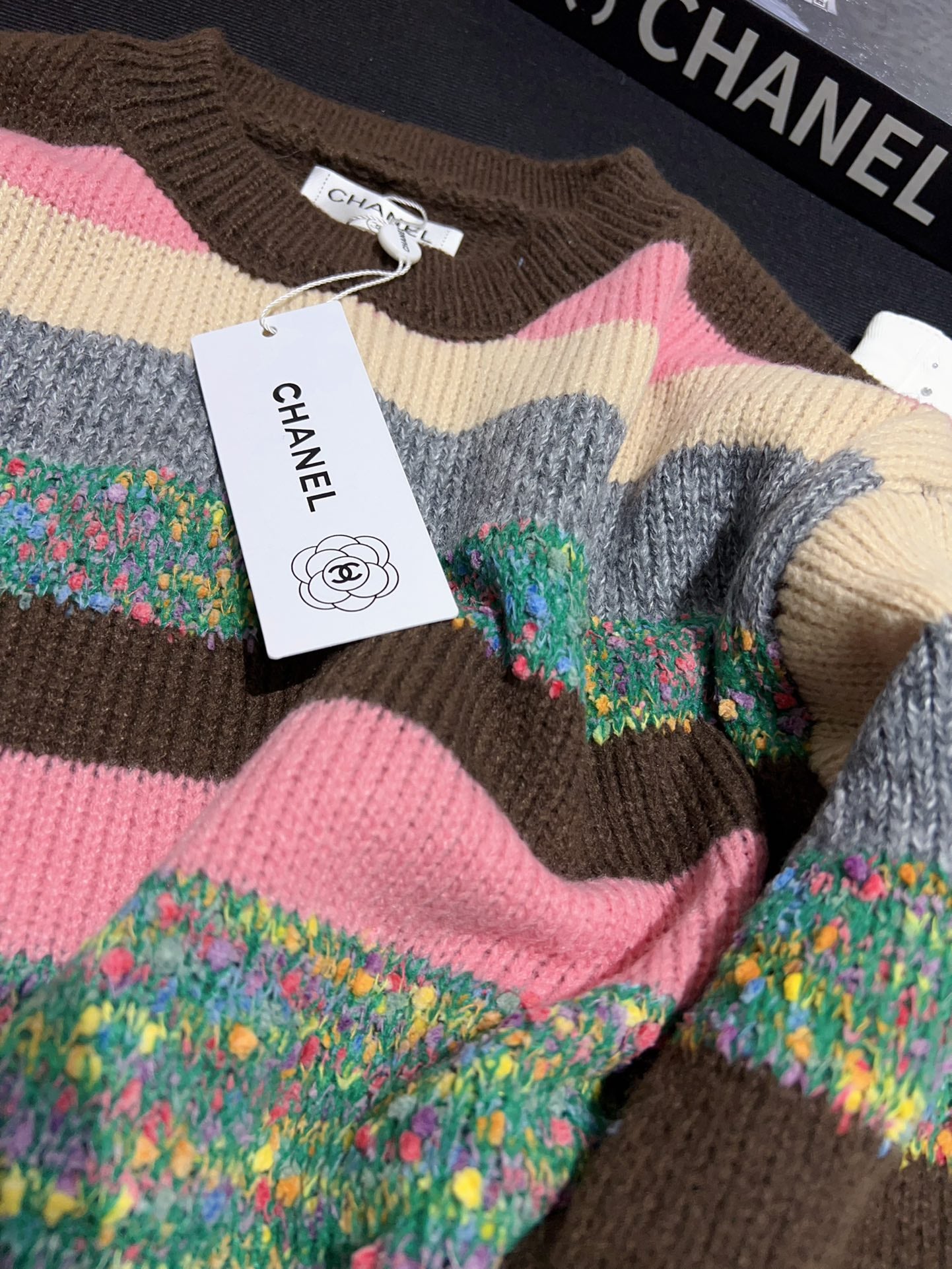 Multicolor Stripe Knit Sweater