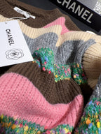Multicolor Stripe Knit Sweater