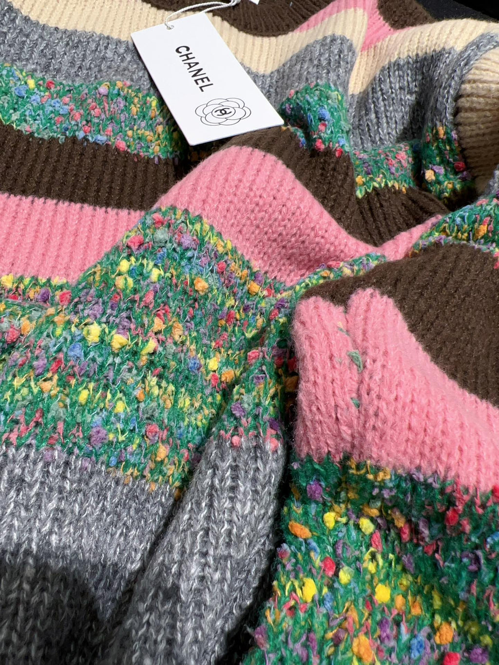 Multicolor Stripe Knit Sweater