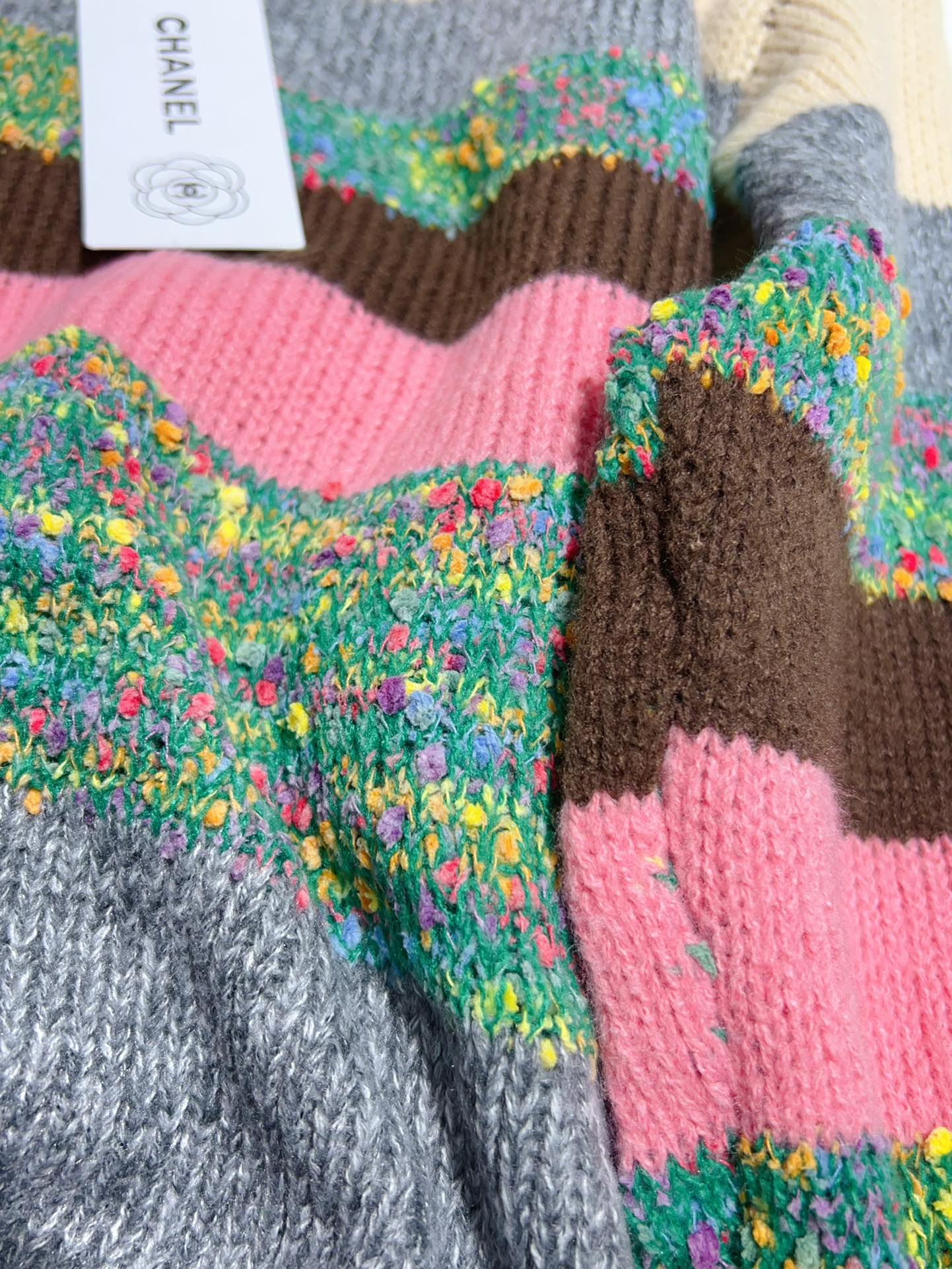 Multicolor Stripe Knit Sweater