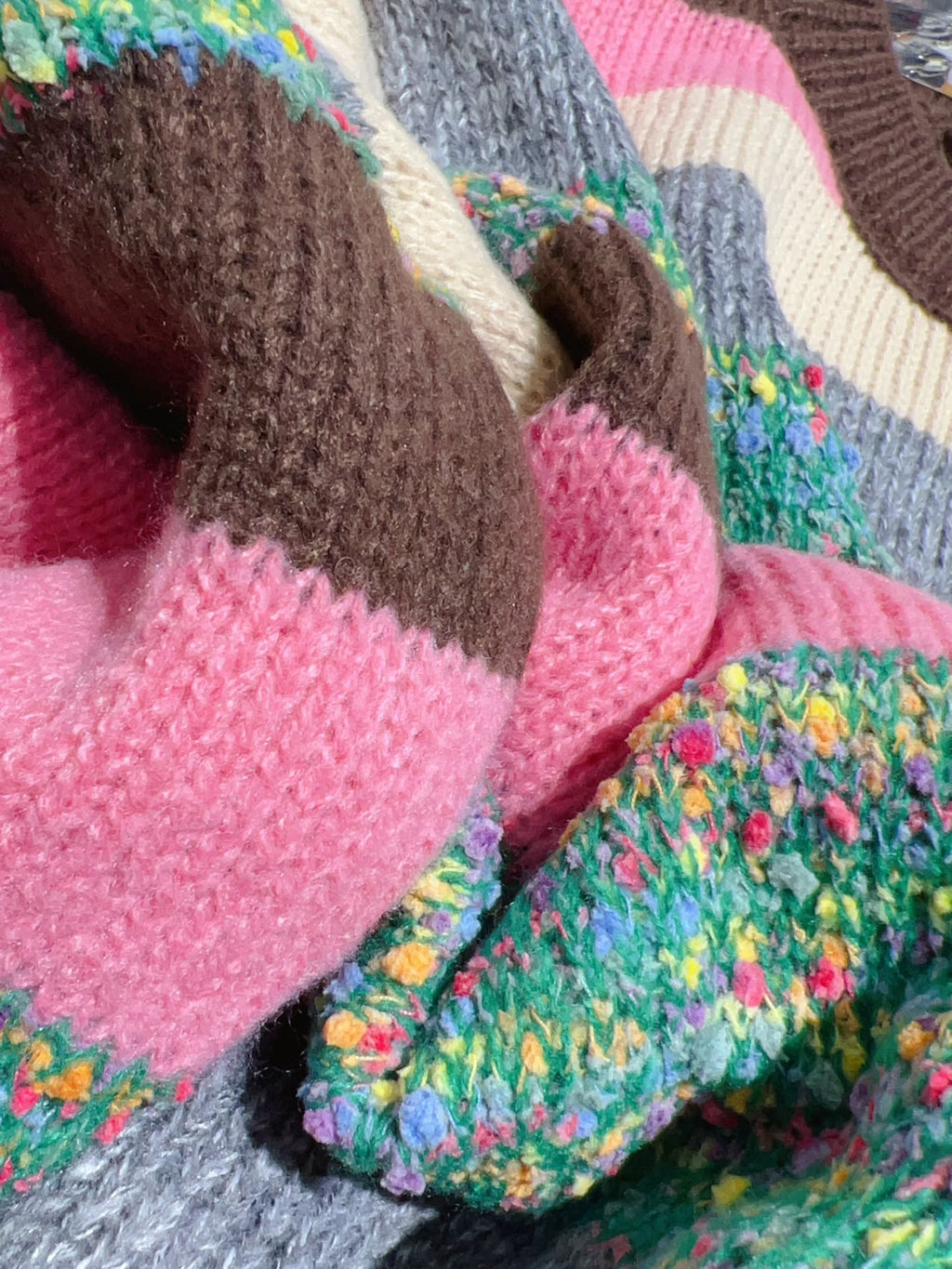 Multicolor Stripe Knit Sweater