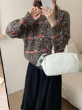 Autumn Dream: Ethnic Embroidered Knit Sweater