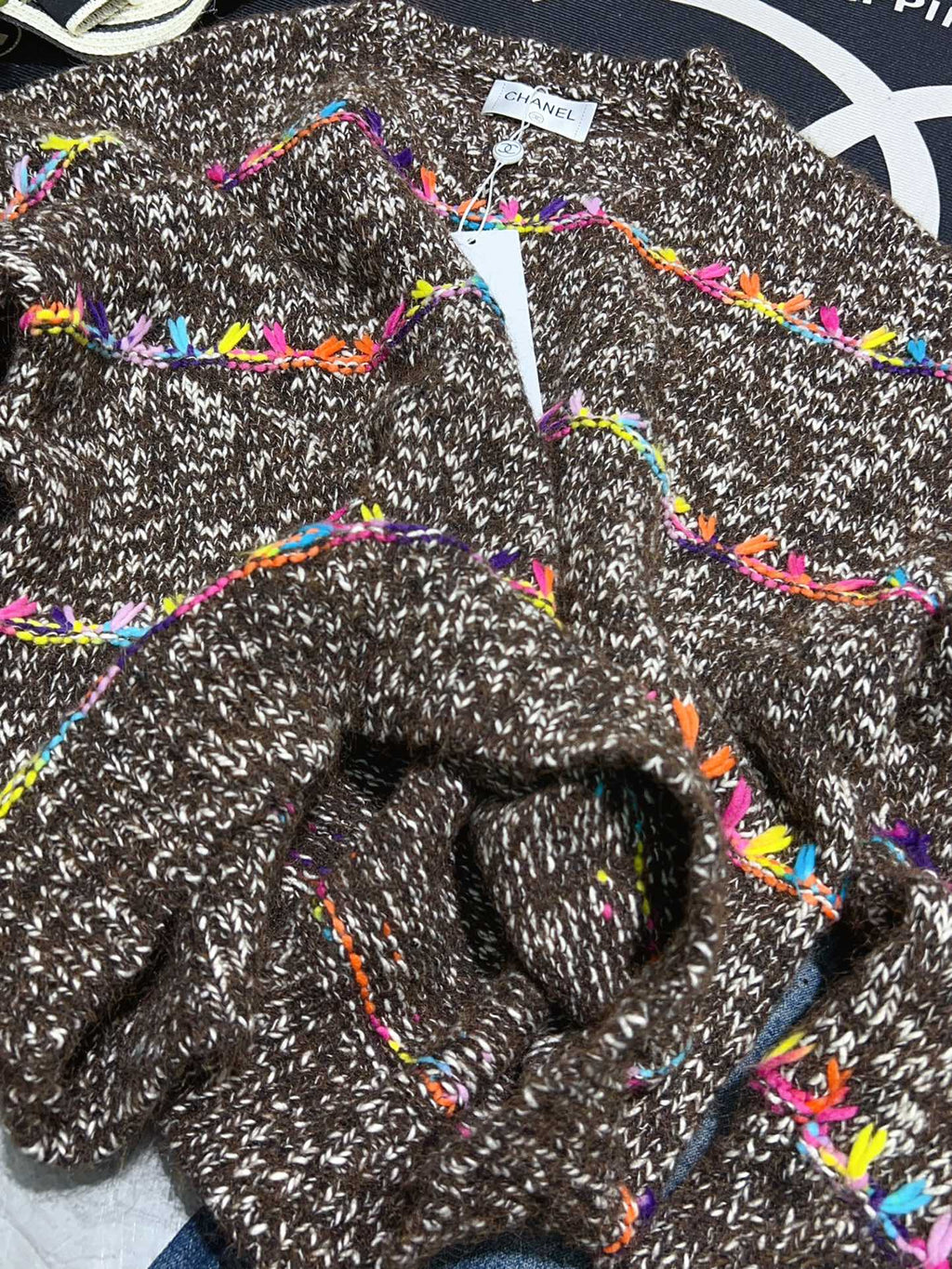 Autumn Dream: Ethnic Embroidered Knit Sweater
