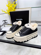 Thick-Soled Canvas “Cookie” Sneakers – Retro Summer Style