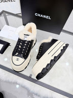 Thick-Soled Canvas “Cookie” Sneakers – Retro Summer Style