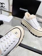 Thick-Soled Canvas “Cookie” Sneakers – Retro Summer Style