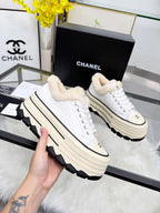 Thick-Soled Canvas “Cookie” Sneakers – Retro Summer Style