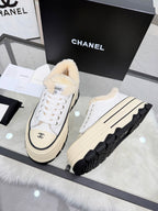 Thick-Soled Canvas “Cookie” Sneakers – Retro Summer Style