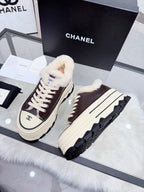Thick-Soled Canvas “Cookie” Sneakers – Retro Summer Style