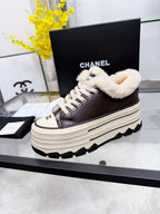 Thick-Soled Canvas “Cookie” Sneakers – Retro Summer Style
