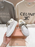 2025SS Lace-Up Thick-Soled Sneakers – Casual Sporty Style