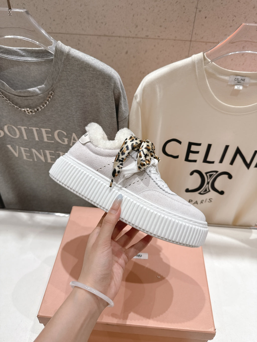 2025SS Lace-Up Thick-Soled Sneakers – Casual Sporty Style