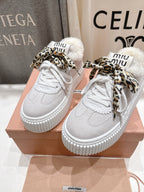 2025SS Lace-Up Thick-Soled Sneakers – Casual Sporty Style